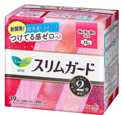 카오 로리에 슬림가드 생리대 19개입