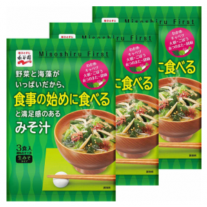 나가타니엔 식사 시작에 먹는 된장국 (3개세트)