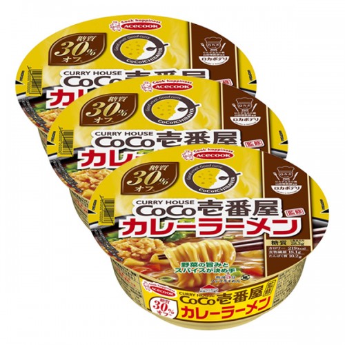 에이스콕 CoCo 카레라면 (3개 세트)