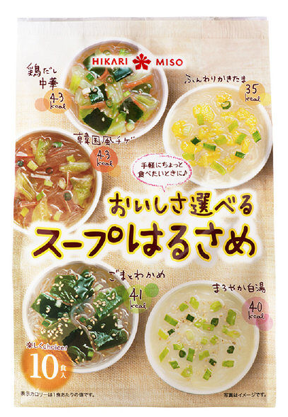 히카리미소 5가지 다양한 맛 스프 1봉지 (10개입)