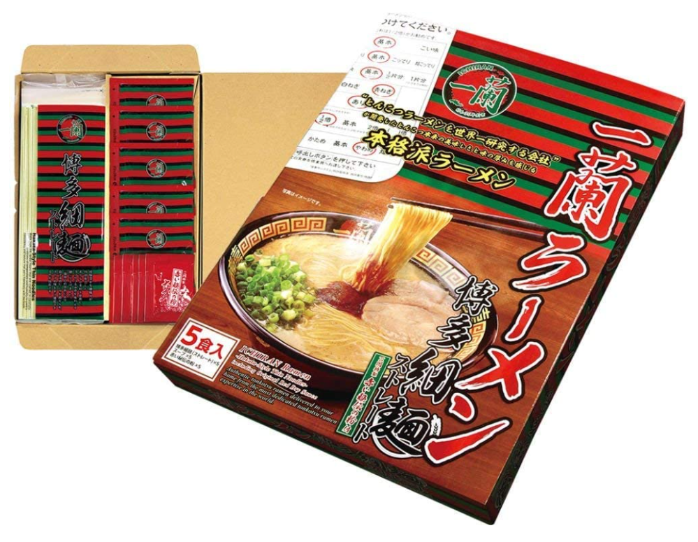 이치란 라멘 하카타 스트레이트면 특제 붉은 가루 첨부 (5개입)