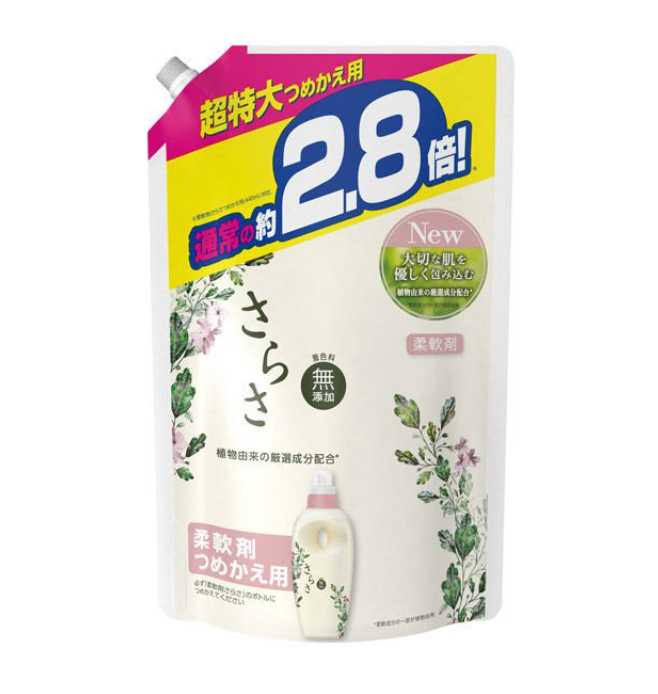 사라사 섬유유연제 리필 초대형 1개