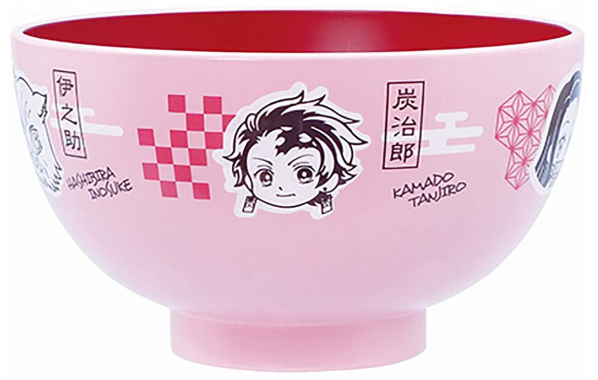 귀멸의 칼날 분홍색 미니 그릇