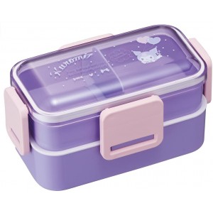 산리오 쿠로미 은이온  2단 도시락통 600ml