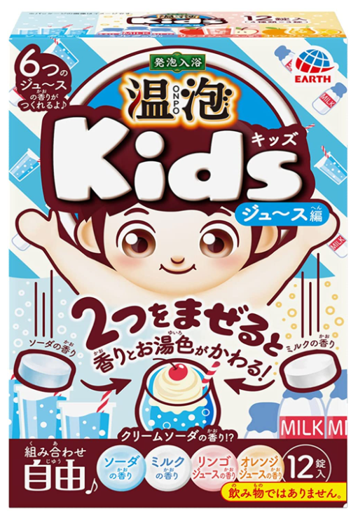 온포 키즈 재미있는 입욕제 12정