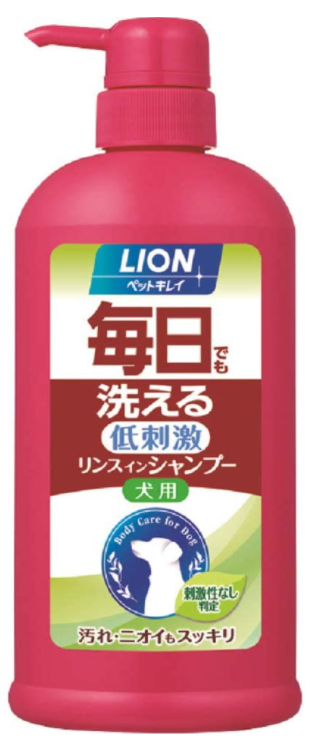 라이온 애견용 저자극 샴푸린스 펌프용 550ml