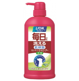 라이온 애견용 저자극 샴푸린스 펌프용 550ml
