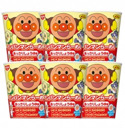 닛신 식품 호빵맨 라면 간장 맛 6개 세트