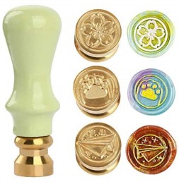 실링 왁스 스탬프 세트 15mm 미니 사이즈 (벚꽃, 고양이발, 종이비행기)