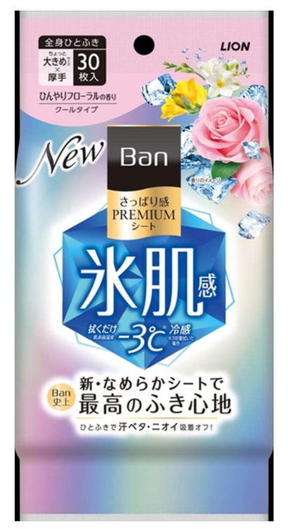 BAN 플래티넘 시트 쿨타입 꽃의 향기 30매