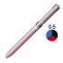 제트 스트림 F(회전 돌출식) 3색 볼펜 0.5mm 금속핑크