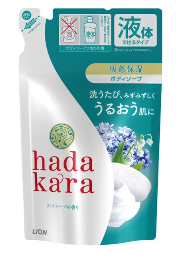 하다카라 (hadakara) 바디워시 리치 비누향기 리필 360ml