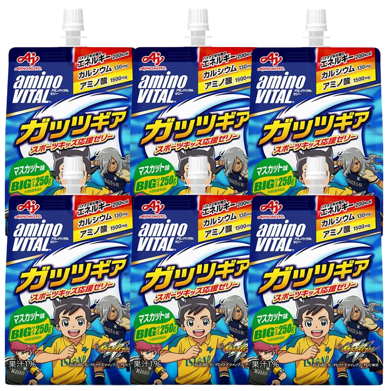 아미노바이탈젤리 갓츠기어 머스캣 맛 6개 세트