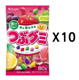 카스가이제과 쯔부구미 80g 10개 세트