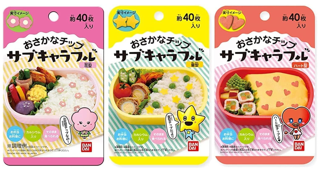 캬라후루 캐릭터 3종 도시락 꾸미기 세트