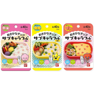 캬라후루 캐릭터 3종 도시락 꾸미기 세트