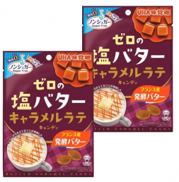 제로 소금버터 카라멜 라떼 캔디 81g 2개 세트