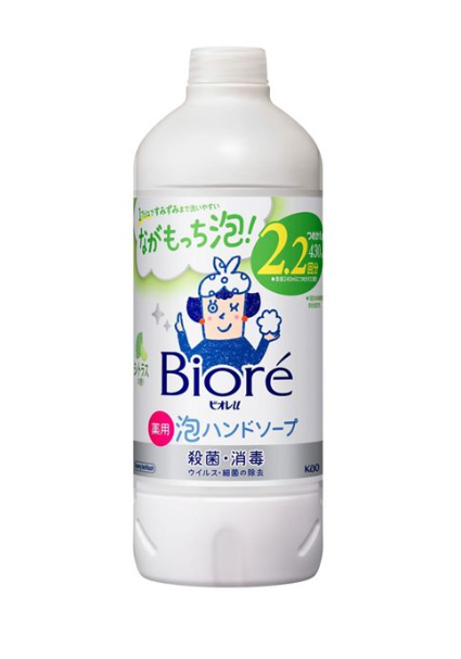 비오레U 거품 핸드 비누 시트러스 리필용 430ml