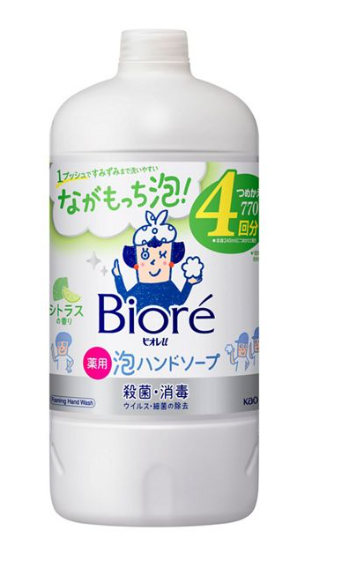 비오레U 거품 핸드 비누 과일 펌프 240ml