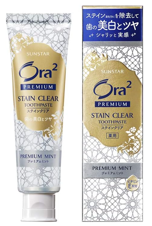 오라 프리미엄 스테인 클리어 화이트닝 미백 치약 100g