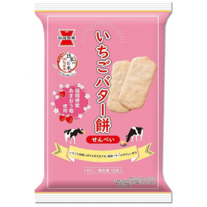 이와츠카제과 딸기버터 센베이 18개입