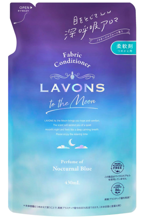 라봉 투더문 섬유유연제 녹타날 블루향 리필 430ml