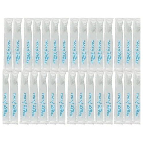 일회용 치약 가루묻은 칫솔 개별타입 30개입